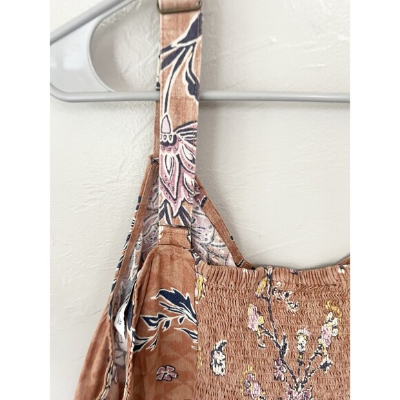 Sonoma Linen Floral Tiered Maxi Midi Dress 3X Flowy Gorgeous Pocket Cottage - Picture 8 of 10